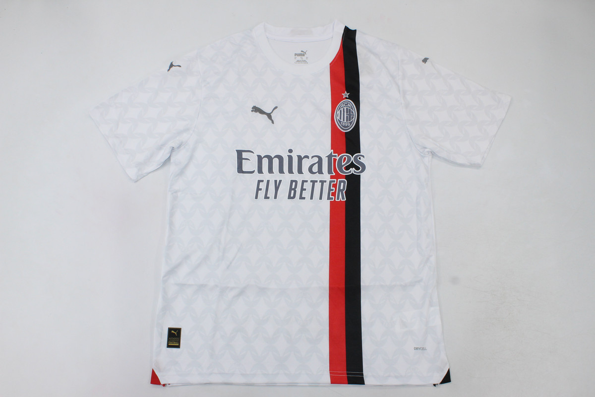 AAA Quality AC Milan 23/24 Away White Soccer Jersey